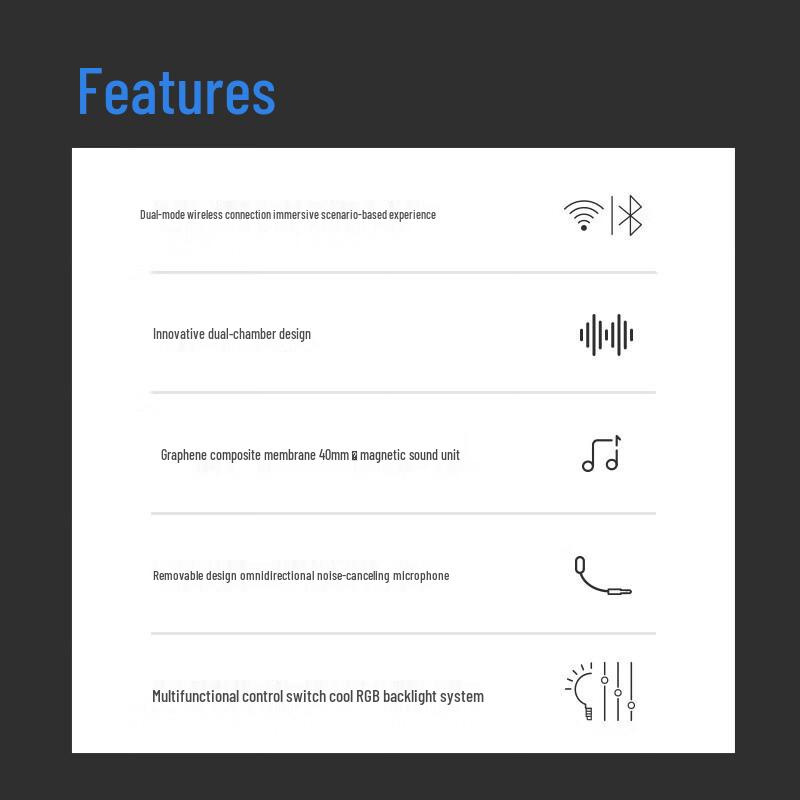 Rapoo VH800 Dual Mode Wireless RGB Gaming Headset