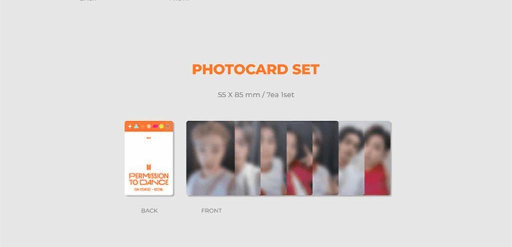[USED] BTS PERMISSION TO DANCE SOUL PTD Trading Card Complete