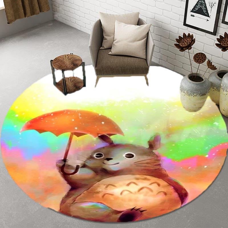 2023 Animation Cartoon 3D Rugs Round Mats Round Rugs Bathroom Mats Home Decoration Kitchen Rugs Living Room Rugs Non-slip Rugs