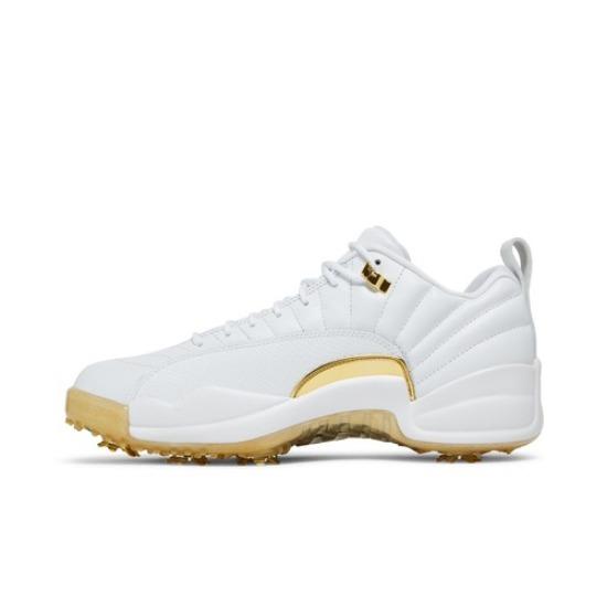 

Мужские кроссовки для гольфа Air Jordan 12 Low Masters DM0106-117 EU 37.5 золотой металлик/белый