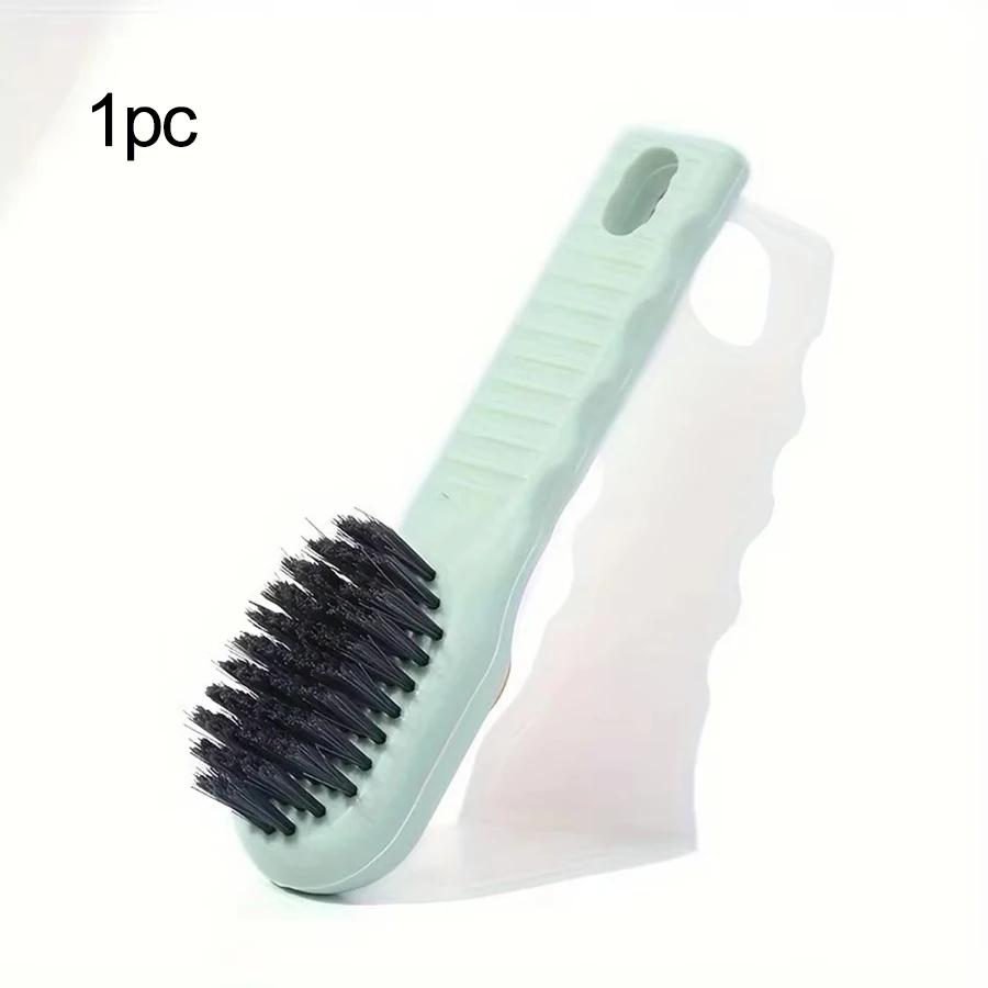 A Shoe Brush with a Liquid Container, Multifunctional Shoe Brush, Household Shoe Brush, Press Cleaning Brush, Long Handled Shoe