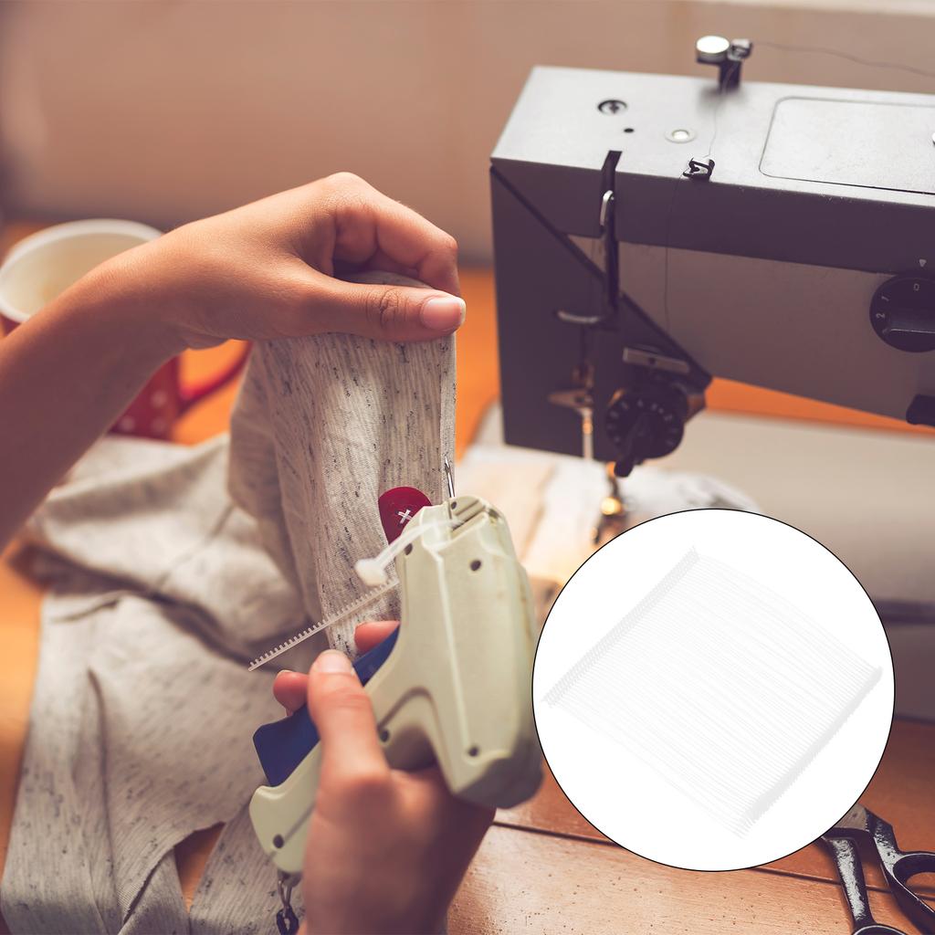 1500pcs Standard Tagging Fasteners Plastic Regular Standard Label Tagging Barbs for Garment Price Tag Label Tagging Barbs