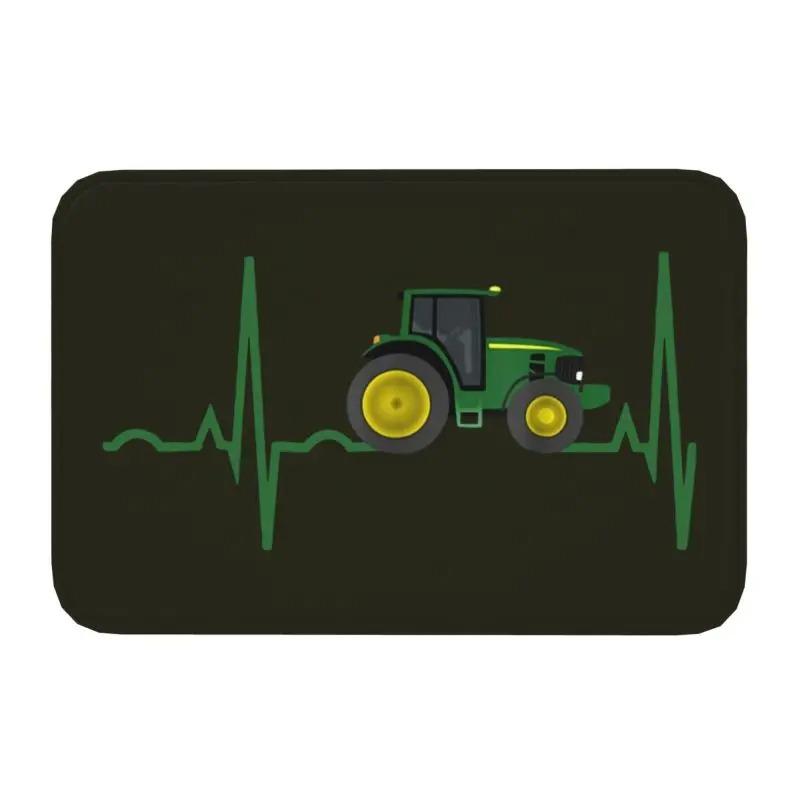 Funny Tractor Design Doormat Non-Slip Backing for Kitchen Bathroom Balcony Entryway Rug Carpet Floor Mat Decor