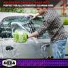 Car Cleaning Microfiber, 2-piece Set - Scratch Free and Lint Free, High-quality Lint Microfiber Car Wash Gloves - Green