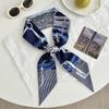 Silk scarf long strip new fashion tie bag ribbon streamer versatile small scarf bow headband headgear decorative belt