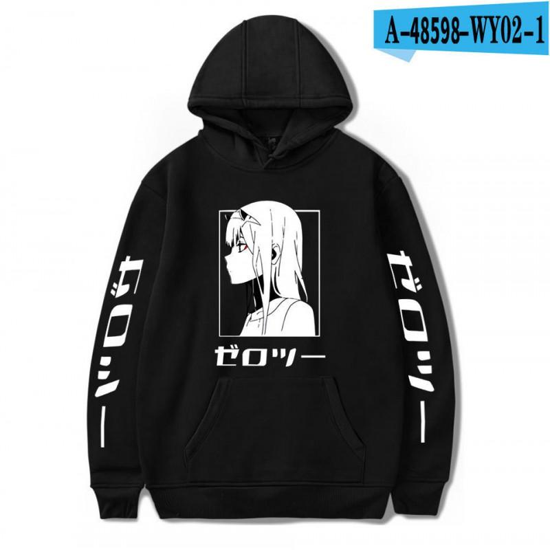 Unisex Oversized Hoodie Sweatshirt Inspired By Darling In Franxx Zero Two Anime Casual Winter Wear