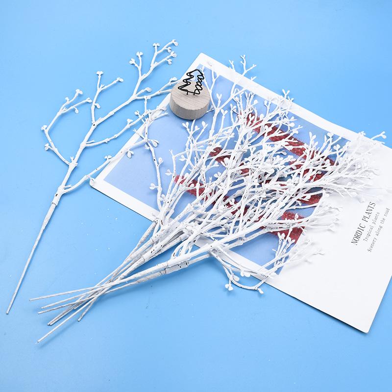 5/10Pcs Artificial Plants Vases Home Room Decor Christmas Decorative Flowers Scrapbooks Wedding Bridal Diy High Quality Ornament