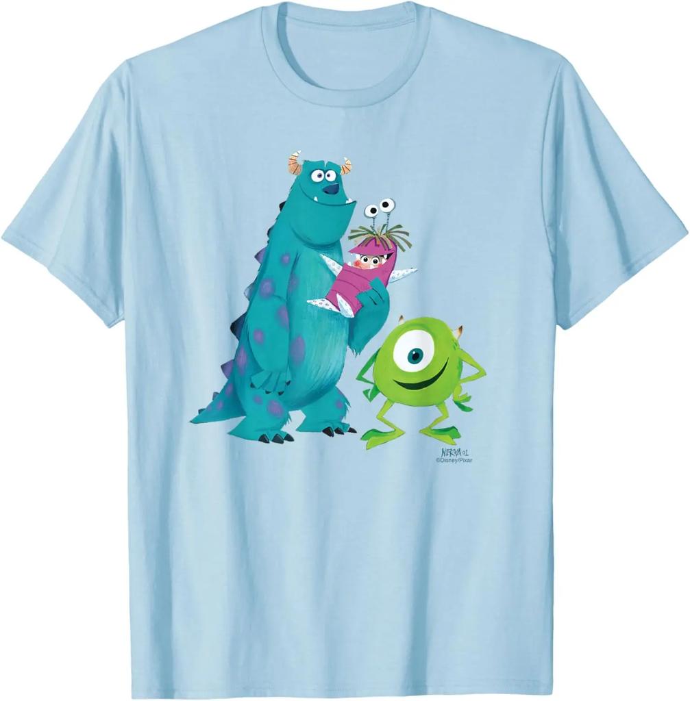 Mode Chaude & Monstres & Cie de Pixar. T-shirt Concept Art Sulley Mike Boo S-4XL Quatre Saisons Cadeau Unisexe