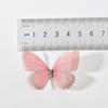 5cm Double Sweet Butterfly Appliqued 3D Simulation Mesh Dreamy Explosion Bouquet Patch For DIY Handmade Hairband Nail Decoration