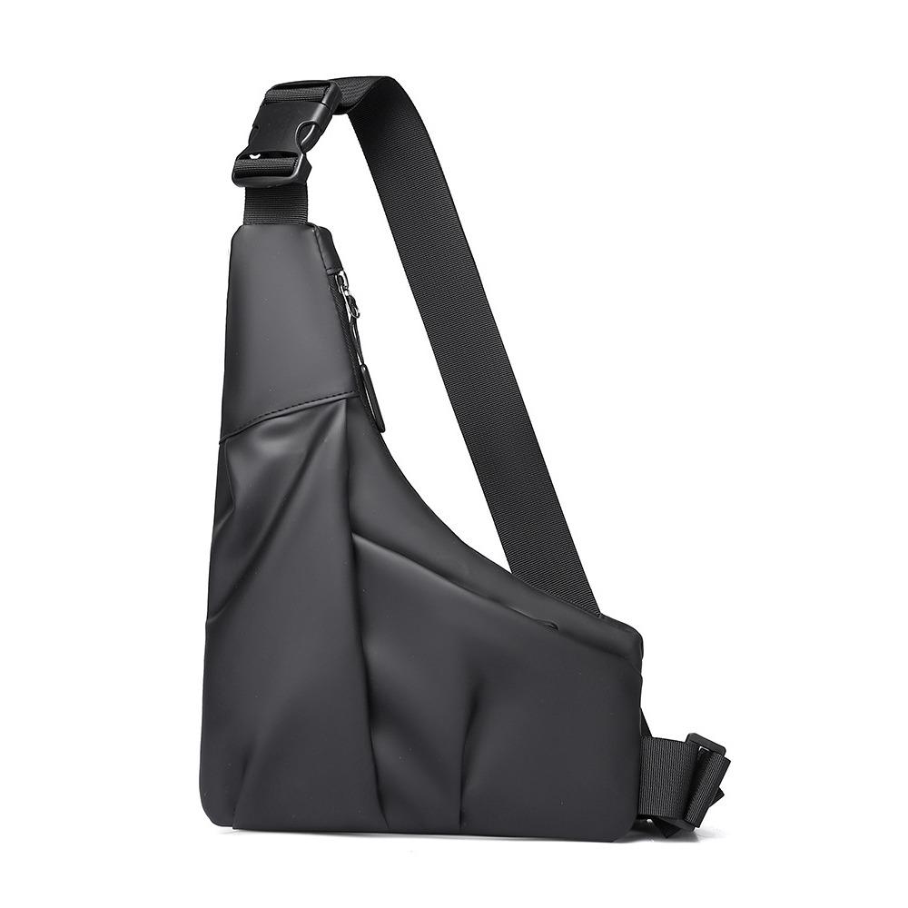 New men's portable breast bag outdoor sports shoulder bag simple irregular light oblique span bag casual fanny pack tide