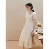 INMAN 100% Xinjiang Cotton Embroidered Tea Dress