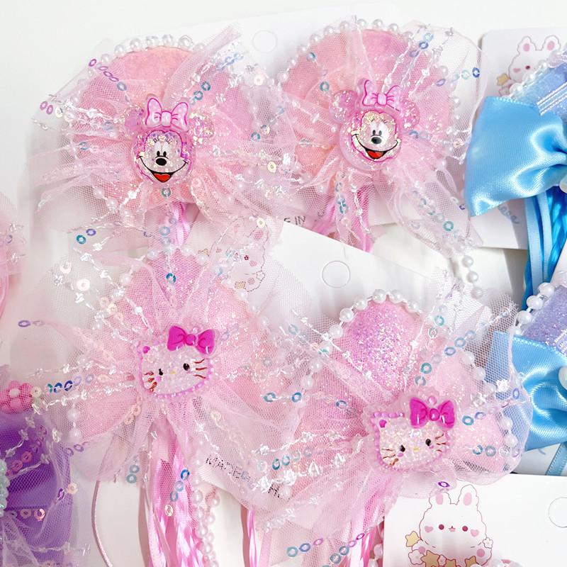 Frozen Elsa Hair Clips - No Damage Hair Bows for Girls