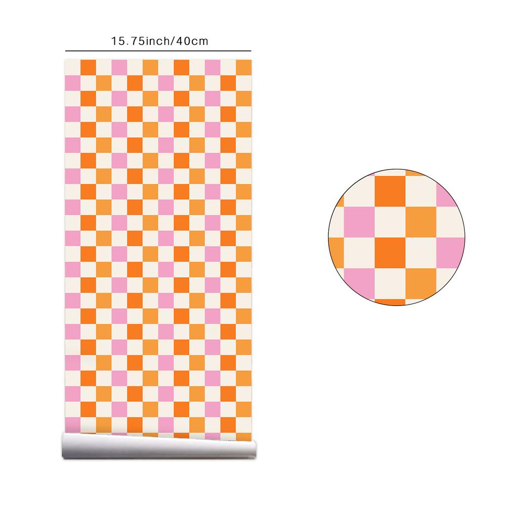 Karierte, selbstklebende Tapete zum Abziehen und Aufkleben, Heimdekoration, Schwarz-Weiß-Tapete, Schrank-, Regal- und Schubladeneinlagen