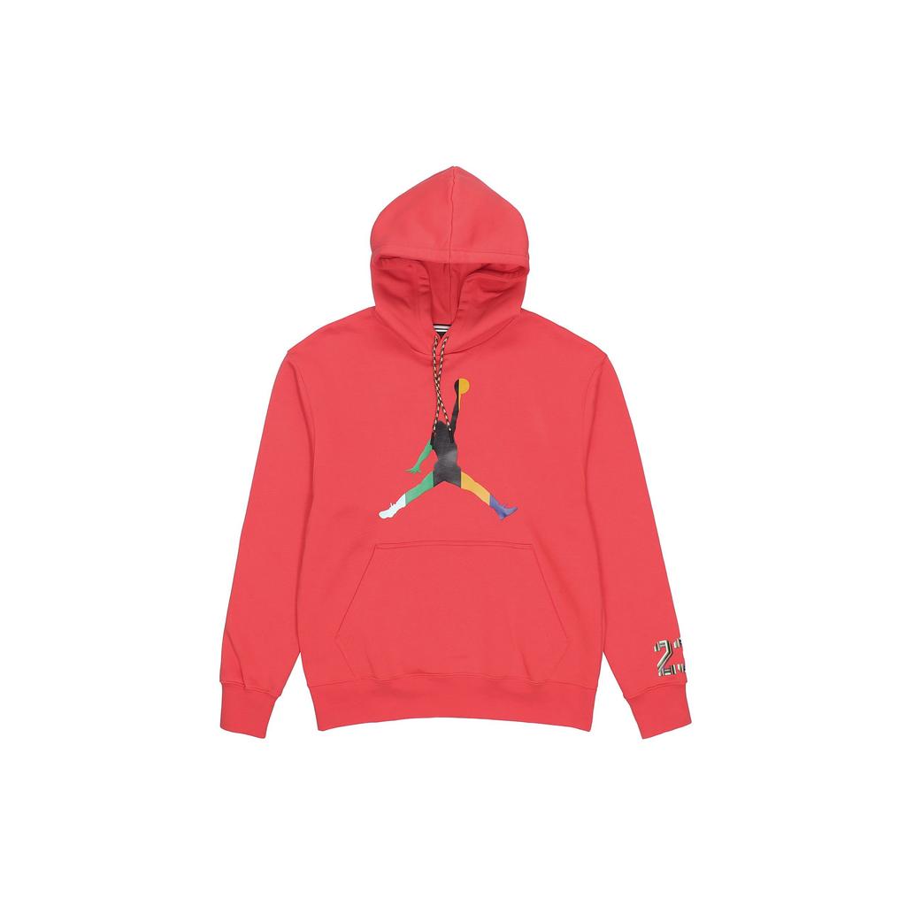 Jordan Colorful Big Logo Print Hoodie Unisex Hoodie Red DN1471-631