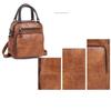 Women's Backpack Multifunctional and Fashionable, Paired with Genuine Leather Shoulder Bag, Diagonally Crossed, Hand-held, Retro Single Shoulder