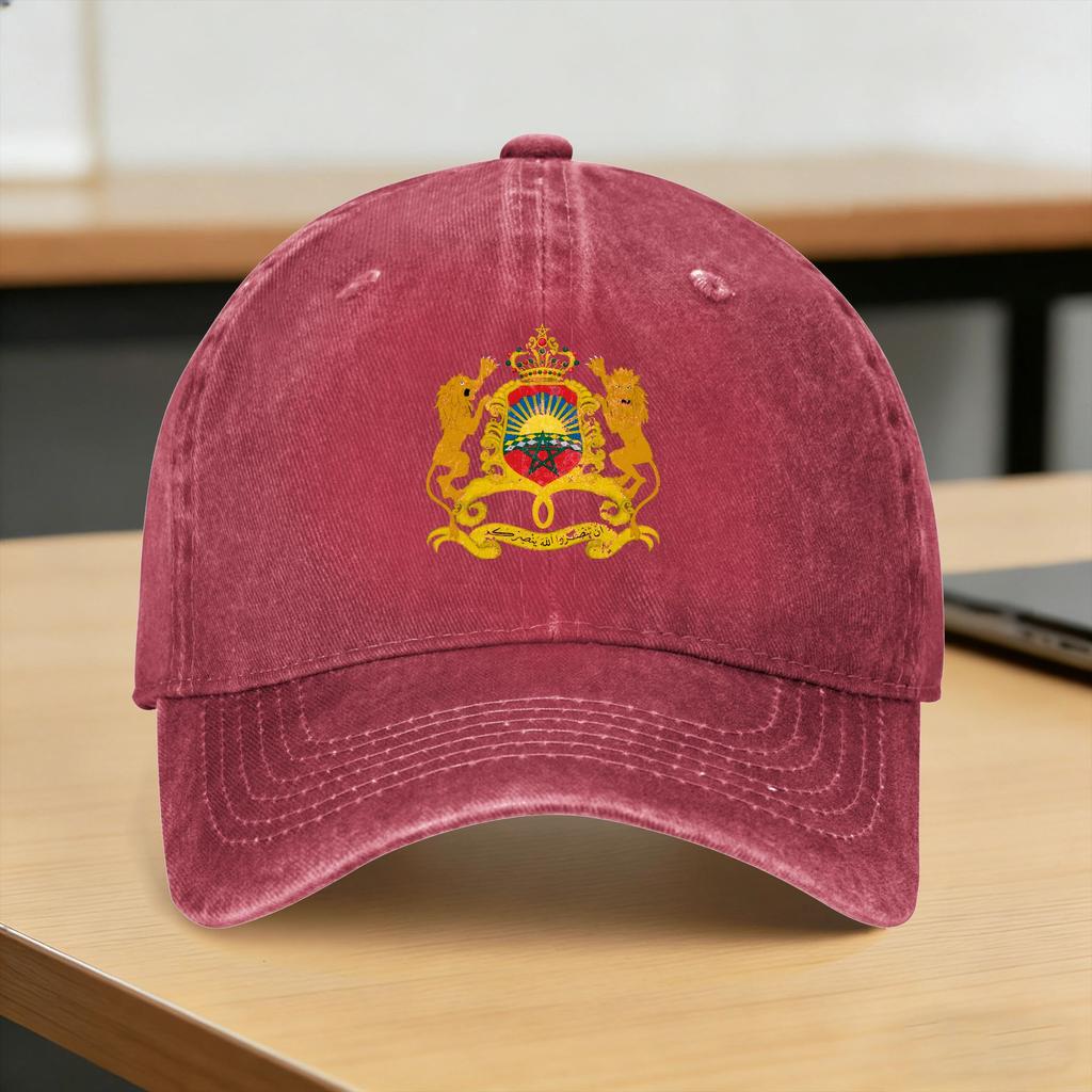 Morocco Washed Baseball Cap  y2k Retro Sun Hip Hop Hats Summer Couple Women Hiking Fishing Baseball Caps