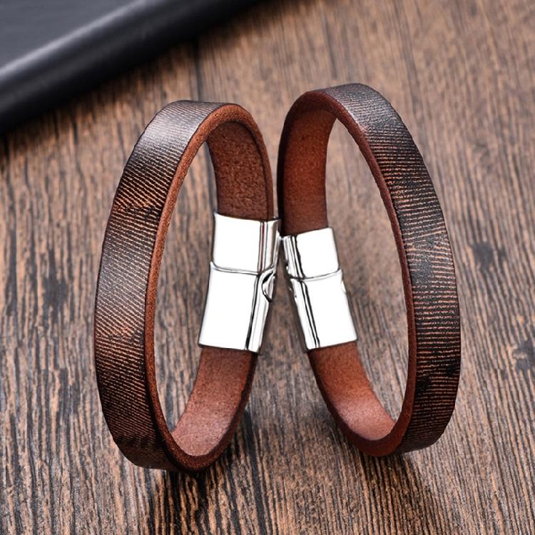 Genuine Cowhides Leather Bracelet Retro Unisex Hand Chain Hanmdade Wristband Couple Jewelry For Casual Outfits