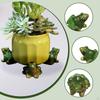 3 Pieces Animal Shaped Resin Pot Feet Flower Holder Decorative Art Crafts Planter for Patio