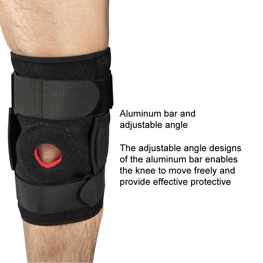 Sports Knee Protector Anti-Slip Adjustable Breathable Climbing Fitness Knee Support Brace