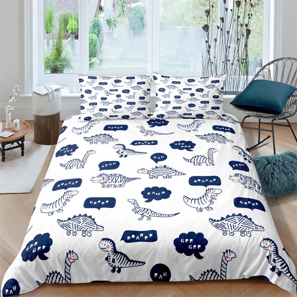 Funda Nórdica de Animales de Dibujos Animados Rey Reina Elefante Jirafa León Juego de Cama para Niños Vida Salvaje Amarillo 2/3 Piezas Funda de Colcha de Poliéster