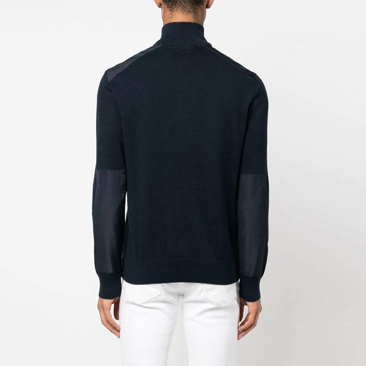 Polo Ralph Lauren Logo Embroidered Half-Zip Pullover Comfortable Warm Fitted Sweatshirt Men sweatshirt Navy-Blue 710858189-001