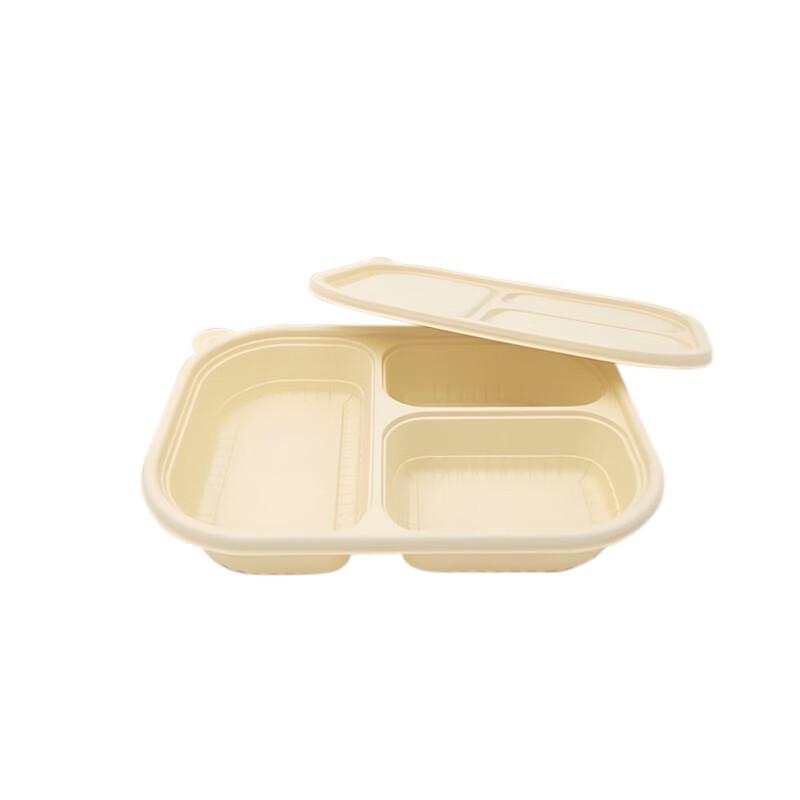 Jiwanggu Biodegradable 3-Compartment Disposable Meal Boxes