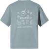 Anta Comfortable Simple Letter Print Versatile Loose Round Neck Pullover Short Sleeve T-Shirt Men Tops Sky-Blue 152537137-5