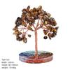 Natural Amethyst Stone Money Tree Ornament Chakra Crystal Chip Life Tree Resin Base Creative Home Desk Decor