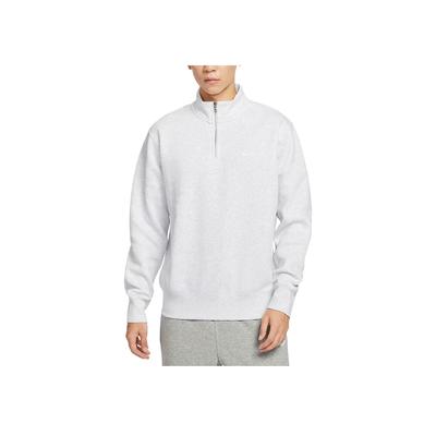 Nike Ropa Deportiva Club Color Sólido Manga Larga Sudadera Cómoda Sudadera Hombre Blanco FN3865-051