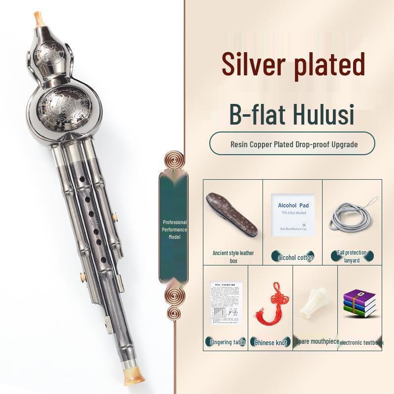 Beginner Hulusi Gourd Flute for Primary School Students - Ethnic B-flat and C Key Musical Instrument
