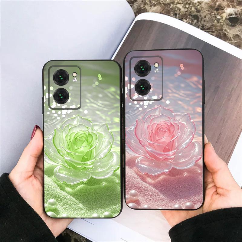 Farbverlauf Kristall Rose Für Oppo Realme 11 12 12X 14 Pro Plus 8 C55 C63 65 67 75 51 53 GT 2 7 Neo 3 5 SE 7 50 TPU weiche Handyhülle