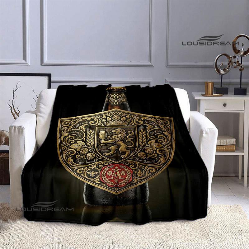 

Hertog jan LOGO printed Blankets Fashion Warm Blanket Soft And Comfortable Blanket Home Travel Blankets BedLinings Birthday Gift 75x90cm
