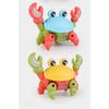 Internet Celebrity Children's Electric Rope Funny Little Crab Toy Sound And Light 3d Projection Crawling Toy