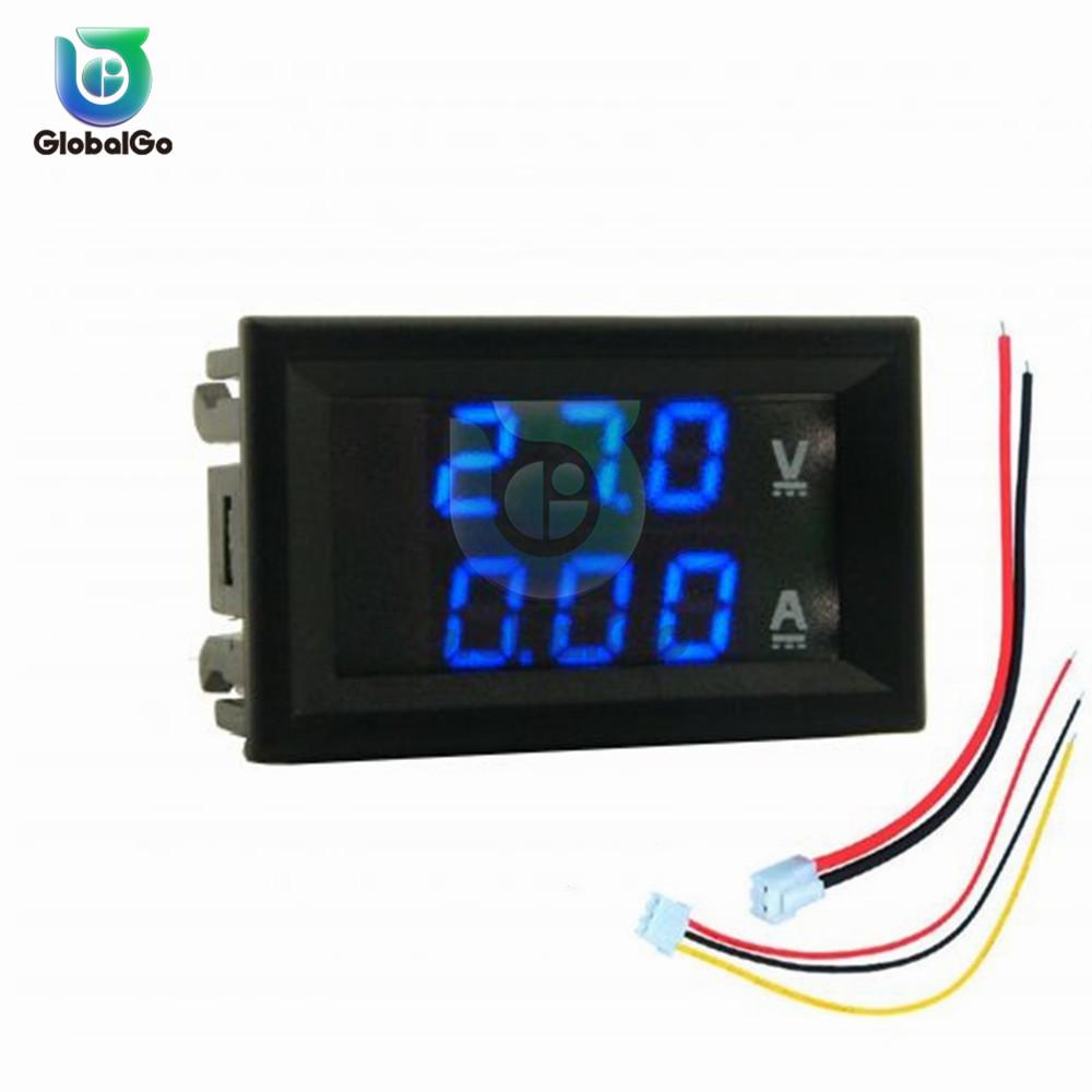DC 100V 10A Mini 0.28inch LED DC Digital Voltmeter Ammeter Amp Volt Current Ampere Meter Tester Amperemeter Car Outdoor Indoor