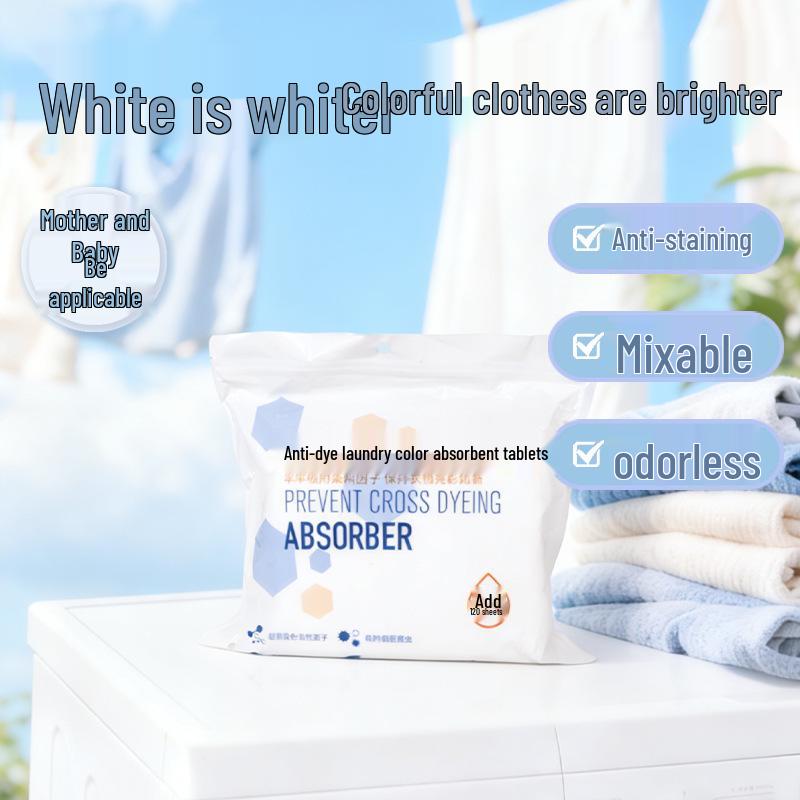 Color Absorbing Laundry Sheets - Anti-Bleed, Machine Washable, Mixed Wash Use