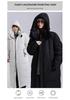 Unisex Long Goose Down Jacket Floor-Length Ultra-Warm Coat