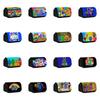 Rainbow Friends Nylon Pen Bag With Compartments For School Supplies And Office Use