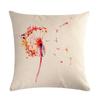 Dandelion Linen Pillowcase Sofa Car Waist Cushion Cover Home Soft Room Gift Printed On One Side 45*45Cm
