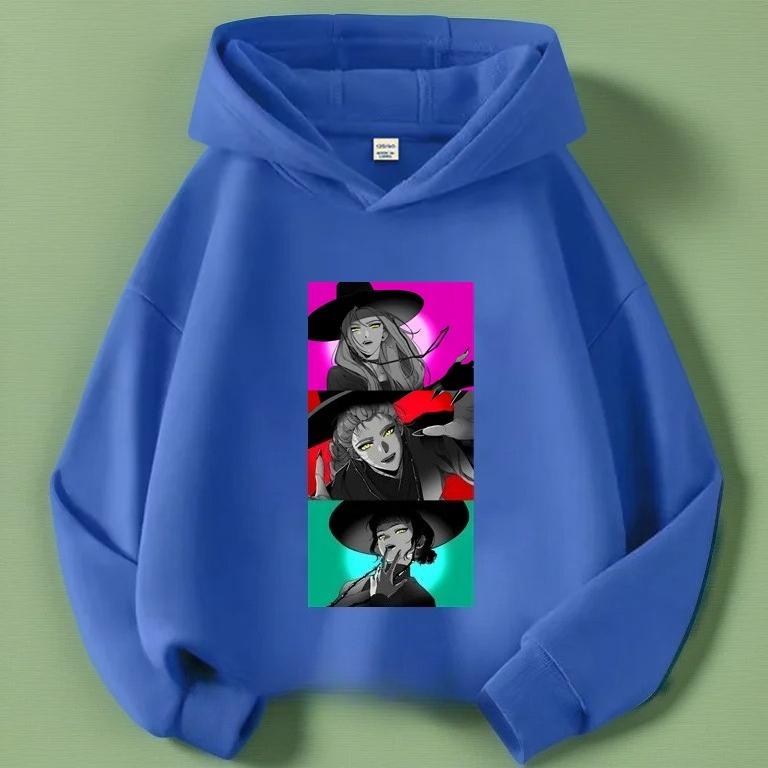 Kpop Demon Hunters Hoodies Girls Boys Long Sleeve Casual Fashionable Cute Colorful Printed Patterns Comfortable Soft Kids Hoodie