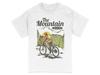 Koszulka Adventure na Rower Górski Outdoorowa Koszulka Rowerowa Unisex Koszulka Graficzna dla Rowerzystów Koszulka Szlak Przyrodniczy Zachód Słońca Prezent dla Rowerzysty Męska Koszulka