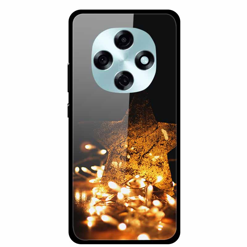 Butterfly Tempered Glass Case For A5i Pro A5 4G Case 6.67" Hard Back Cover Bumper For OPPO A6 Pro A6i A5 5G Cases Coque Capa