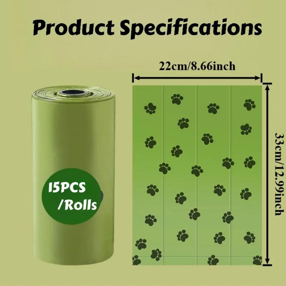 150Pcs Biodegradable Poop Dog Bags+Dispenser - Thickened Dog Waste Bags for On-the-Go Outdoor Cleanup & Environmentally Friendly
