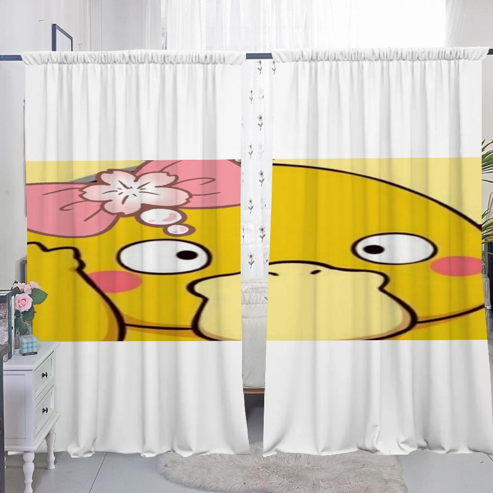 Dom Wnętrze Kuchnia Zasłony do Salonu 2 Części Zaciemniające Zasłony Drzwiowe P-psyduck Przegroda Dekoracja Sypialni