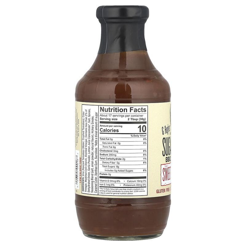 Sugar Free BBQ Sauce, Sweet & Spicy, 18 oz (510 g)
