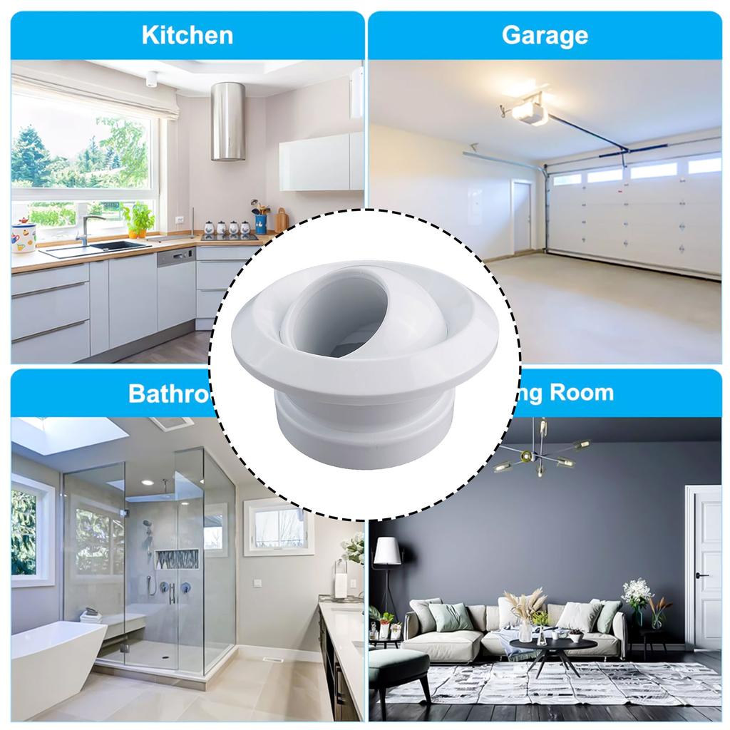Airflow Capacity Adjustable Adjustable Decorative Design High Airflow Capacity Round Air Vent Degree Adjustable