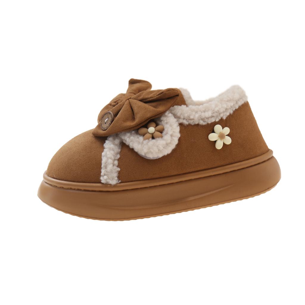 Fashion Cute Snow Boots for Women in Winter Waterproof Thick-soled Warm Cotton Shoes Short Boots Home Shoes Home Slippers