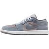 Air Jordan 1 Leather Slip Resistant Abrasion Resistant Low Top Vintage Basketball Shoes Unisex Blue Gray HF3148-011-