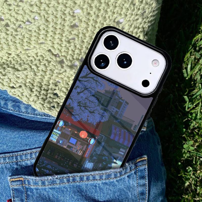 Art Pixel Aesthetic Phone Case Cover for IPhone 11 12 13 14 15 16e 17 Pro Max Coque for IPhone 17 Air