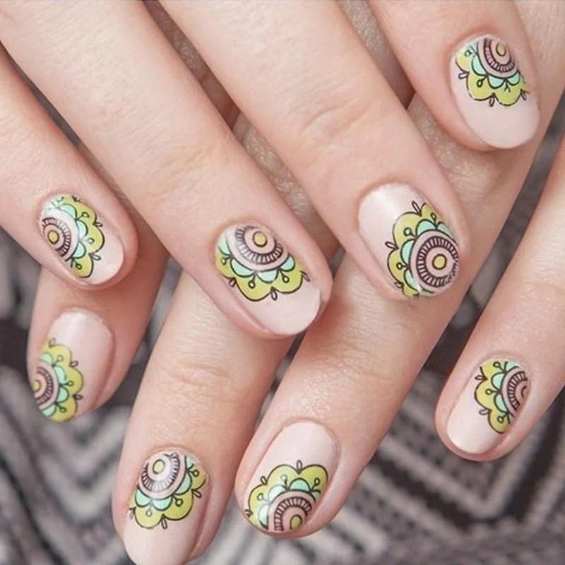 Nail Art Seal Plate Paisley Seal Image Plate Damask Nail Art Seal Plate 1Pc Nail Art Stamping Plates