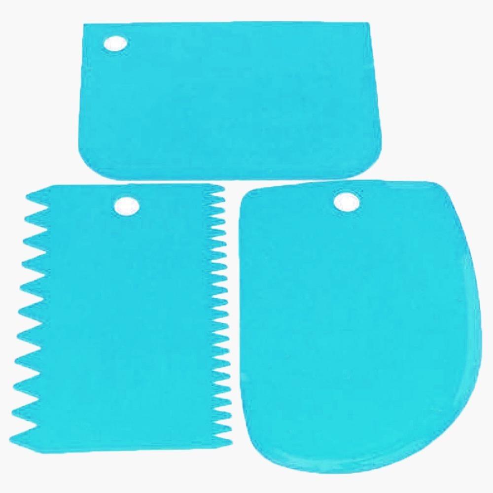 Silikonová kuchyňská škrabka na těsto a pečení 3 ks v sortimentu